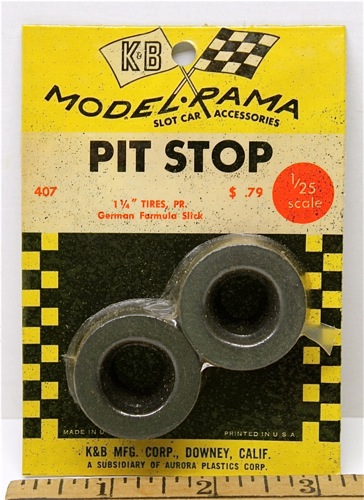 1965 K&B Aurora 1:24 1:25 Slot Car Pit Stop Parts 1 1/4