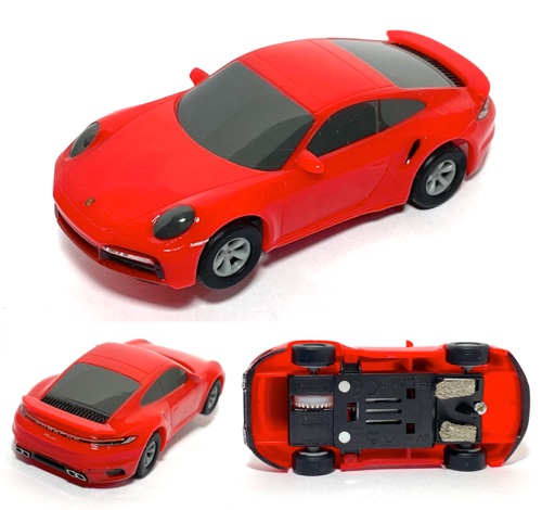 1 2022 Micro Scalextric 9V HO Slot Cars Red PORSCHE 911 TURBO Set Only Race Car SlotCarCentral