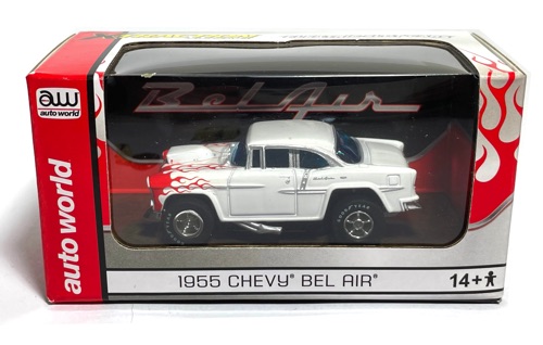 1 2022 AutoWorld HO X Traction HO Scale Slot Car 1955 Chevy Bel