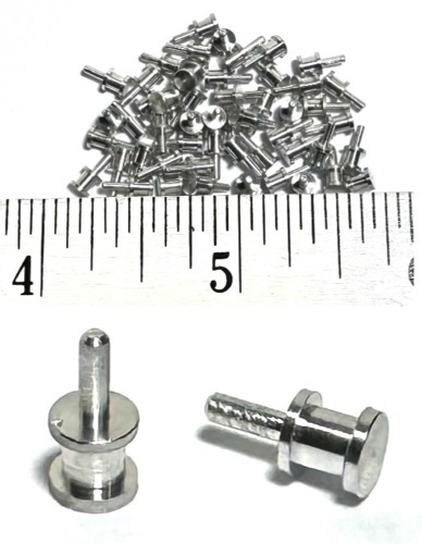 48pc TYCO 440 Magnum 440X2 HO Slot Car CULL STOCK Aluminum Guide Pins TurboTrain SlotCarCentral