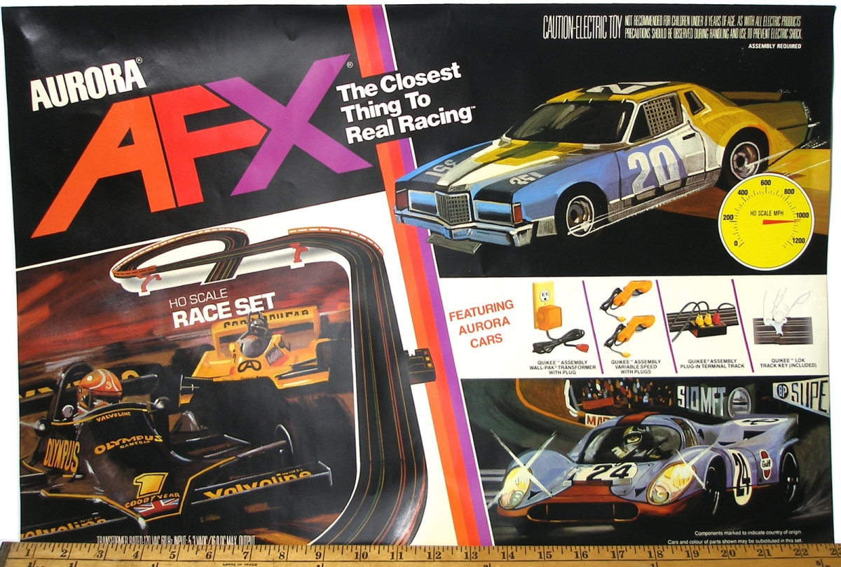 aurora afx slot car set